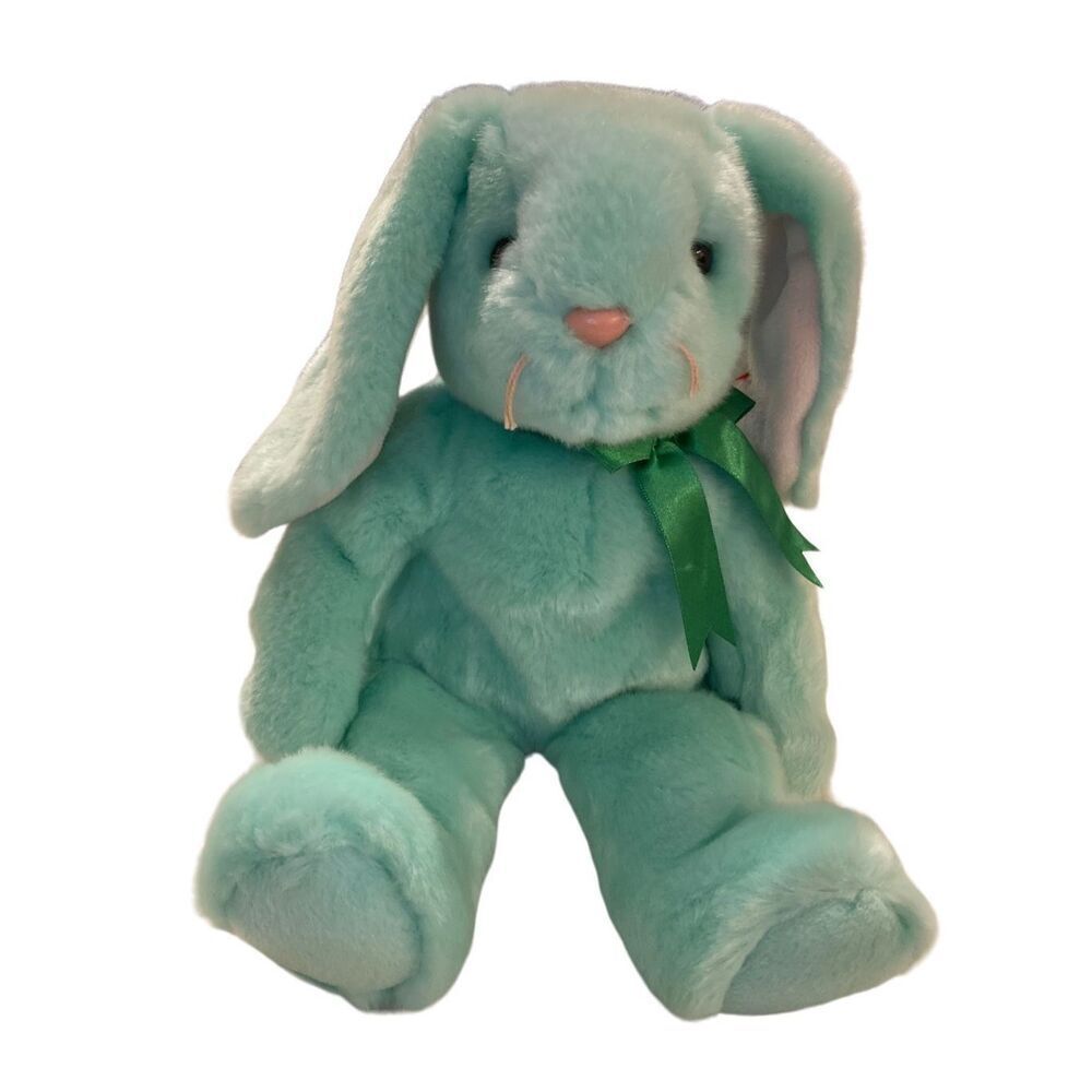 1998 Hippity Bunny Rabbit Ty Beanie Baby Buddies Plush Collectible Vintage Y2K 9